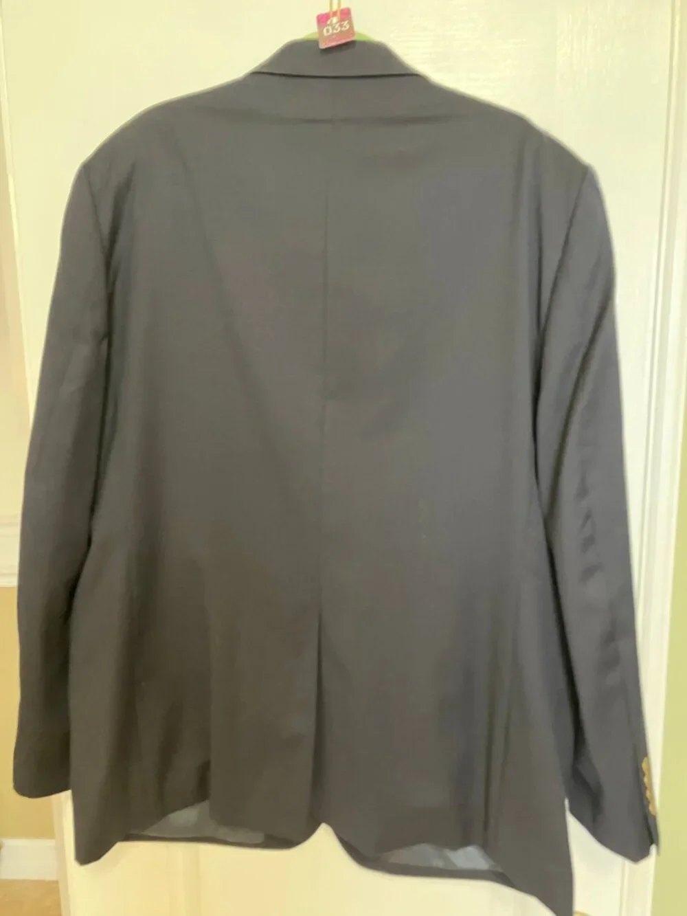 Mens wool Navy Blazer EUC